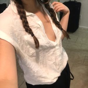 RAILS Oversized Button Up Blouse